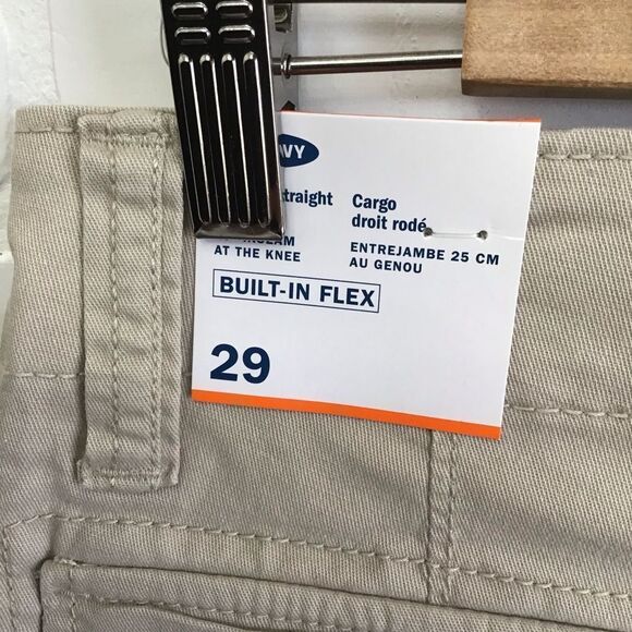 NWT Men cargo shorts Cargo Old Navy safari cotton spandex elastane 29 resort - Picture 4 of 9